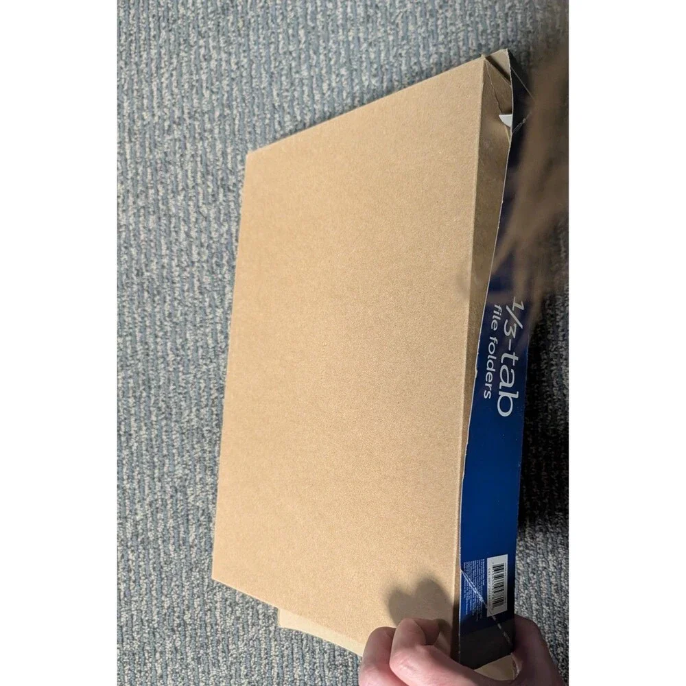Office Depot 810838 1/3 Cut Brand File Folders - Manila, Pack of 100